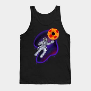 Astronaut Pizza Bagel Tank Top